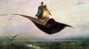 Fantasía Painting - Ruso Viktor Vasnetsov La fantasía de la alfombra voladora